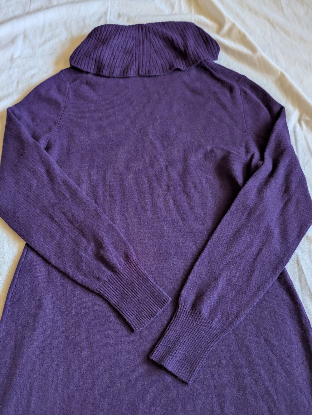 NWT Lusso Cashmere Turtleneck Midi Dress size Large - Picture 2 of 11